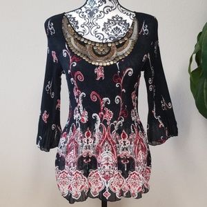 NICOLA Pleated Blouse